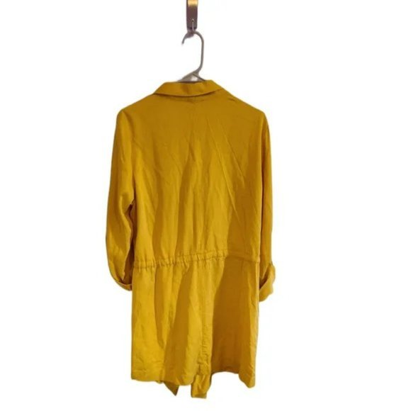 JONES NY Mustard Shirt Jacket Size L EUC - Picture 3 of 6
